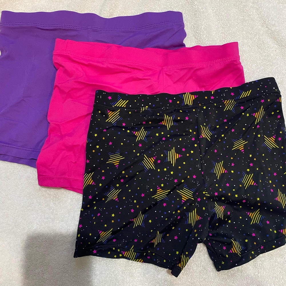 3 Pack Girls Spandex Shorts